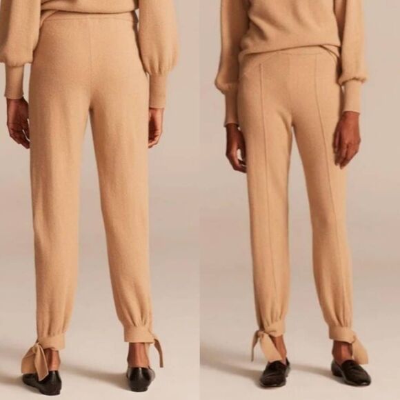 Rebecca Taylor Cashmere Jogger, Camel XS NWT - Picture 2 of 9